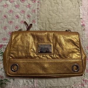 Dolce and gabbana Metallic Gold Shoulder Bag